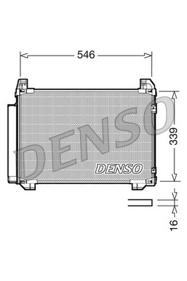 DENSO DCN50025 Condensatore, Climatizzatore-Condensatore, Climatizzatore-Ricambi Euro