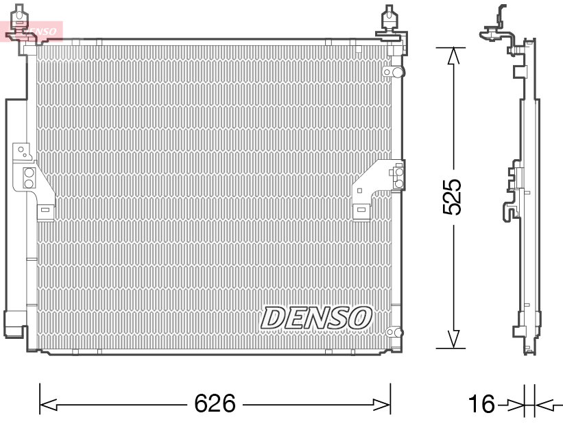 DENSO DCN50034 Condensatore, Climatizzatore-Condensatore, Climatizzatore-Ricambi Euro