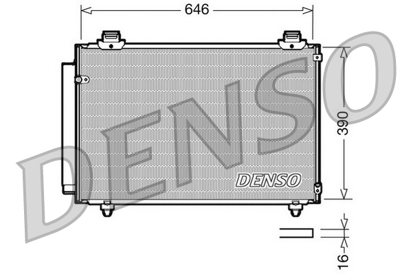 DENSO DCN50035 Condensatore, Climatizzatore