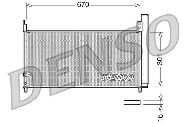 DENSO DCN50037 Condensatore, Climatizzatore