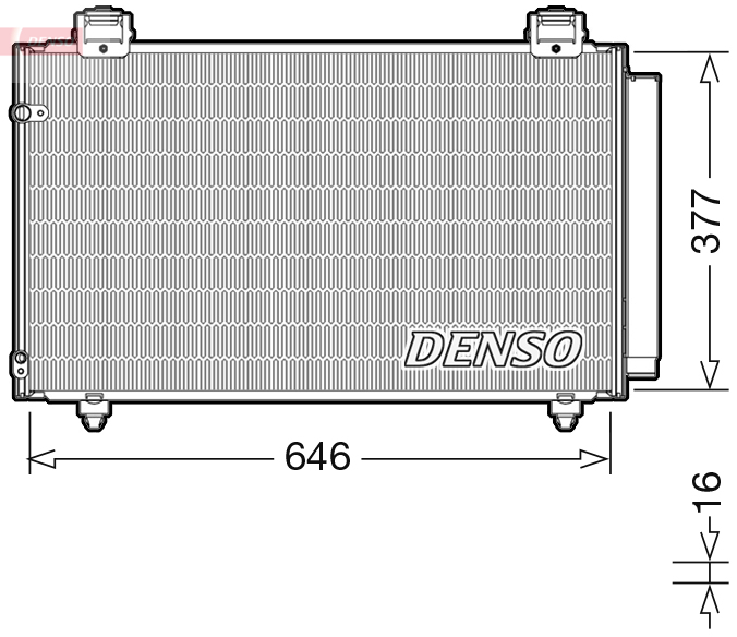 DENSO DCN50043 Condensatore, Climatizzatore-Condensatore, Climatizzatore-Ricambi Euro