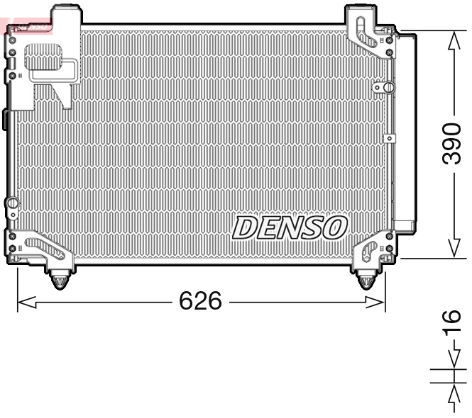 DENSO DCN50044 Condensatore, Climatizzatore-Condensatore, Climatizzatore-Ricambi Euro