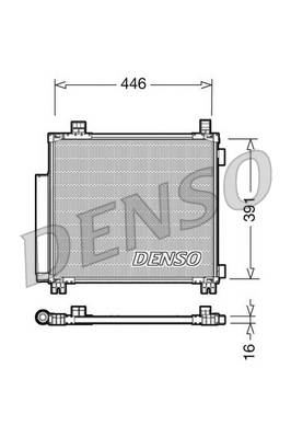 DENSO DCN50045 Condensatore, Climatizzatore-Condensatore, Climatizzatore-Ricambi Euro