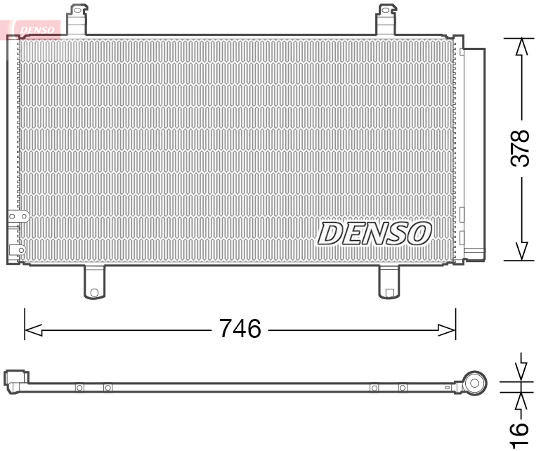 DENSO DCN50048 Condensatore, Climatizzatore