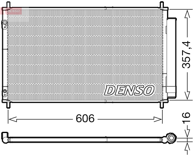 DENSO DCN50058 Condensatore, Climatizzatore-Condensatore, Climatizzatore-Ricambi Euro