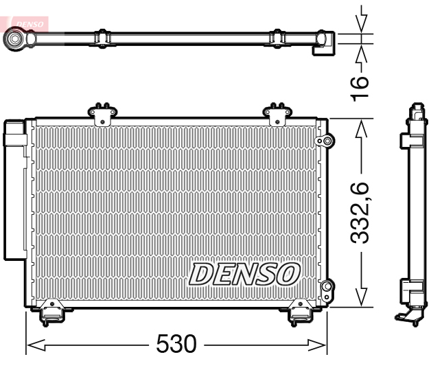 DENSO DCN50060 Condensatore, Climatizzatore-Condensatore, Climatizzatore-Ricambi Euro