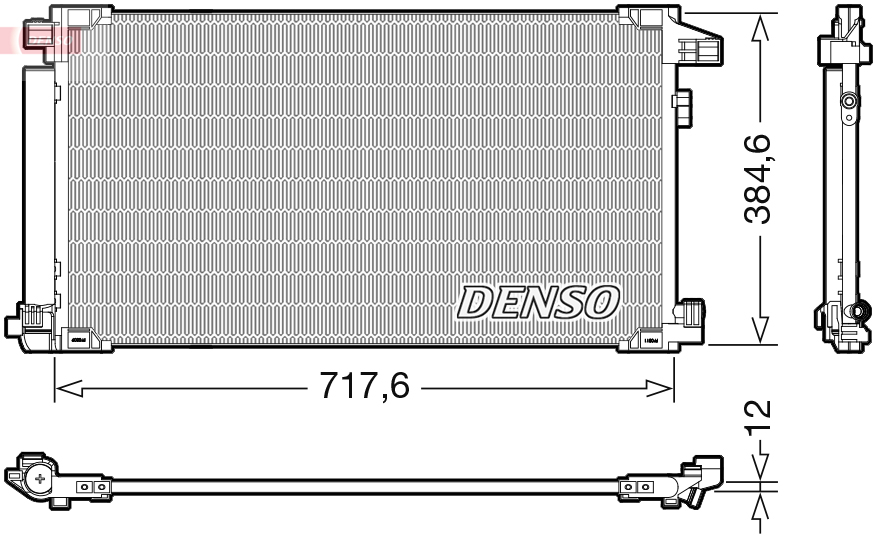 DENSO DCN50061 Condensatore, Climatizzatore-Condensatore, Climatizzatore-Ricambi Euro