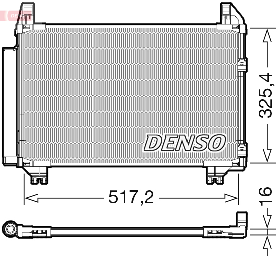 DENSO DCN50101 Condensatore, Climatizzatore-Condensatore, Climatizzatore-Ricambi Euro