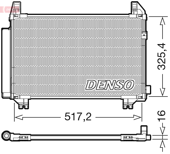 DENSO DCN50107 Condensatore, Climatizzatore-Condensatore, Climatizzatore-Ricambi Euro