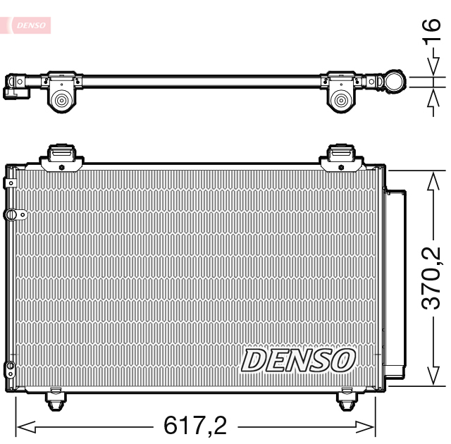 DENSO DCN50112 Condensatore, Climatizzatore-Condensatore, Climatizzatore-Ricambi Euro