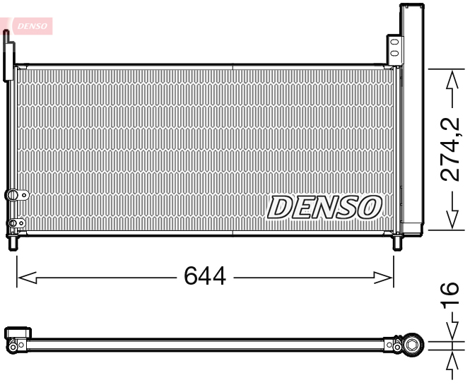 DENSO DCN50116 Condensatore, Climatizzatore-Condensatore, Climatizzatore-Ricambi Euro