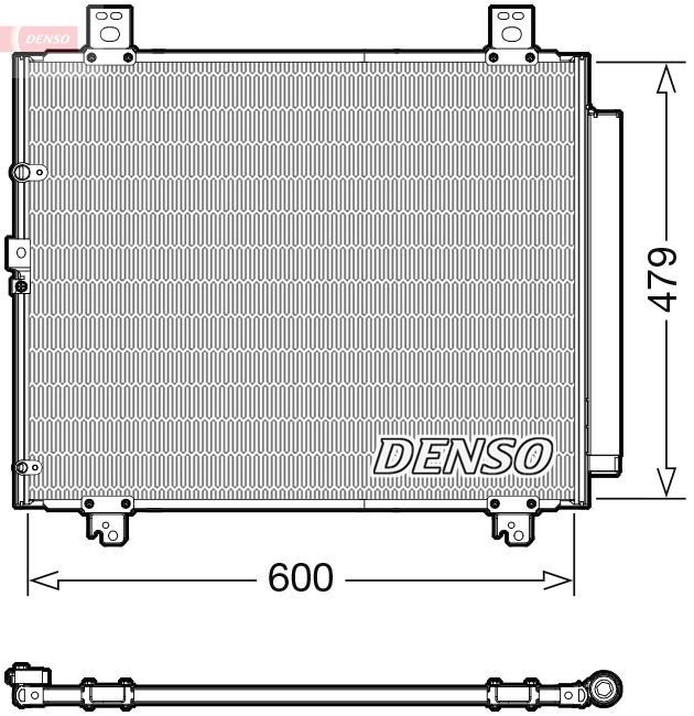DENSO DCN50118 Condensatore, Climatizzatore-Condensatore, Climatizzatore-Ricambi Euro