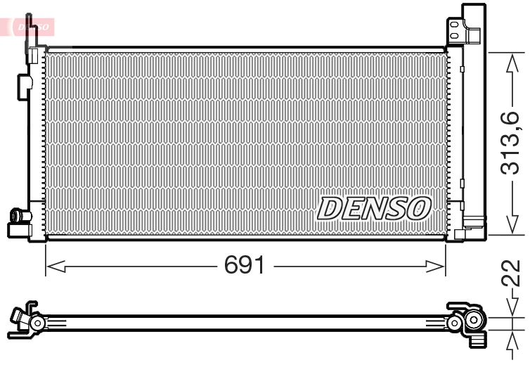 DENSO DCN50124 кондензатор,...