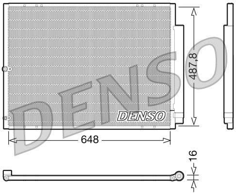 DENSO DCN51001 Condensatore, Climatizzatore