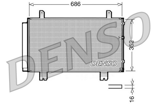 DENSO DCN51002 Condensatore, Climatizzatore