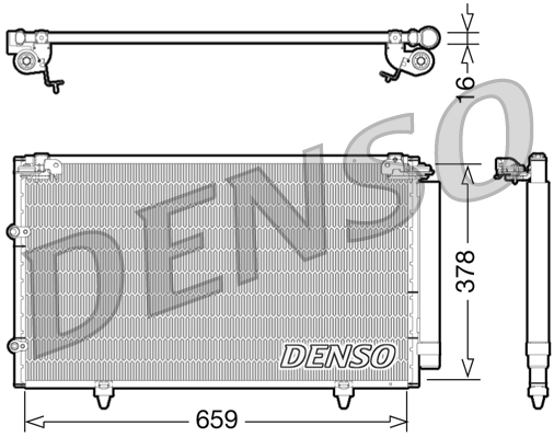 DENSO DCN51003 Condensatore, Climatizzatore-Condensatore, Climatizzatore-Ricambi Euro