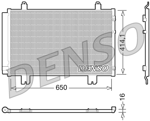 DENSO DCN51009 Condensatore, Climatizzatore-Condensatore, Climatizzatore-Ricambi Euro