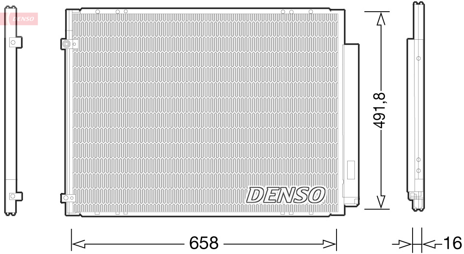 DENSO DCN51010 Condensatore, Climatizzatore-Condensatore, Climatizzatore-Ricambi Euro