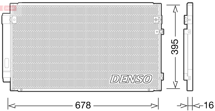DENSO DCN51012 Condensatore, Climatizzatore-Condensatore, Climatizzatore-Ricambi Euro