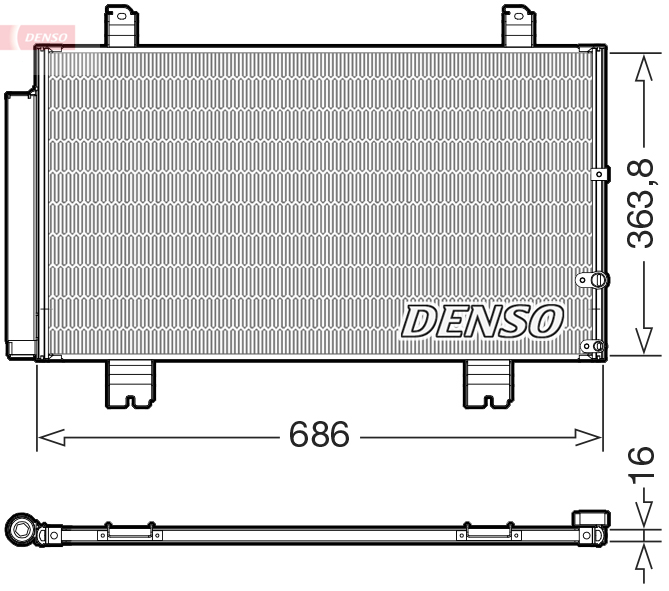 DENSO DCN51016 Kondenzátor,...