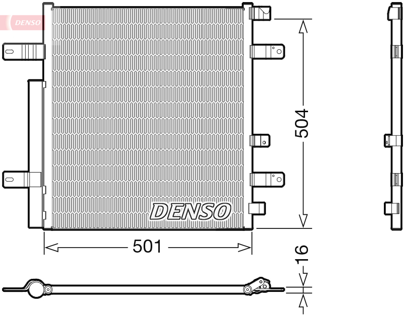 DENSO DCN99054 Condensatore, Climatizzatore-Condensatore, Climatizzatore-Ricambi Euro