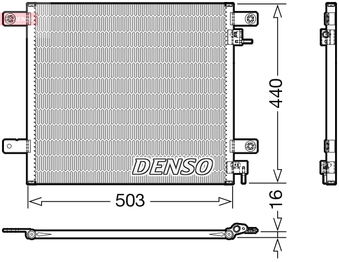 DENSO DCN99066 Condensatore, Climatizzatore-Condensatore, Climatizzatore-Ricambi Euro