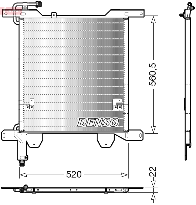 DENSO DCN99074 Condensatore, Climatizzatore-Condensatore, Climatizzatore-Ricambi Euro