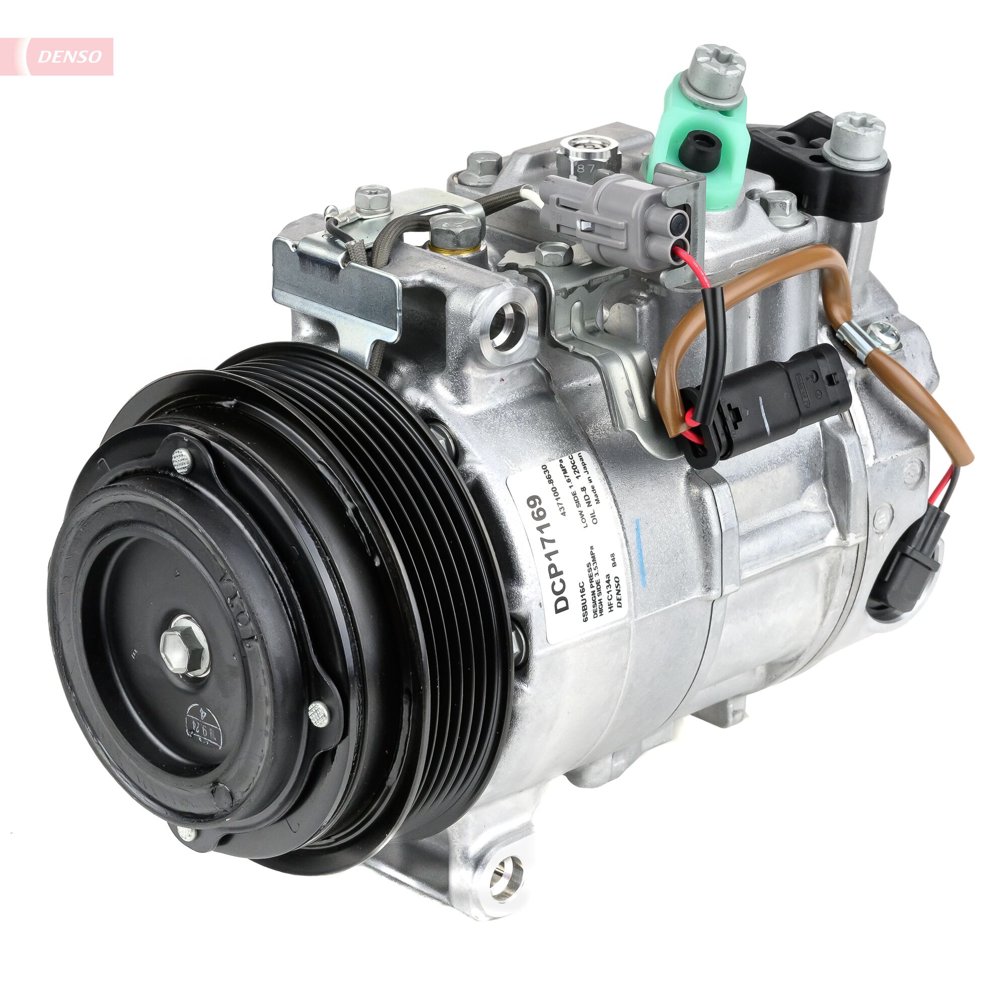 DENSO DCP17169 Compressore, Climatizzatore-Compressore, Climatizzatore-Ricambi Euro