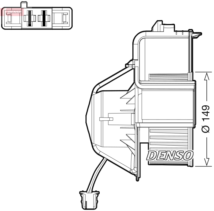 DENSO DEA05007 Ventilatore abitacolo