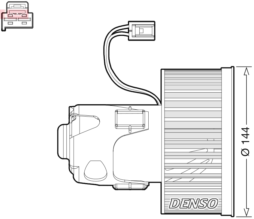 DENSO DEA05008 Ventilatore abitacolo-Ventilatore abitacolo-Ricambi Euro