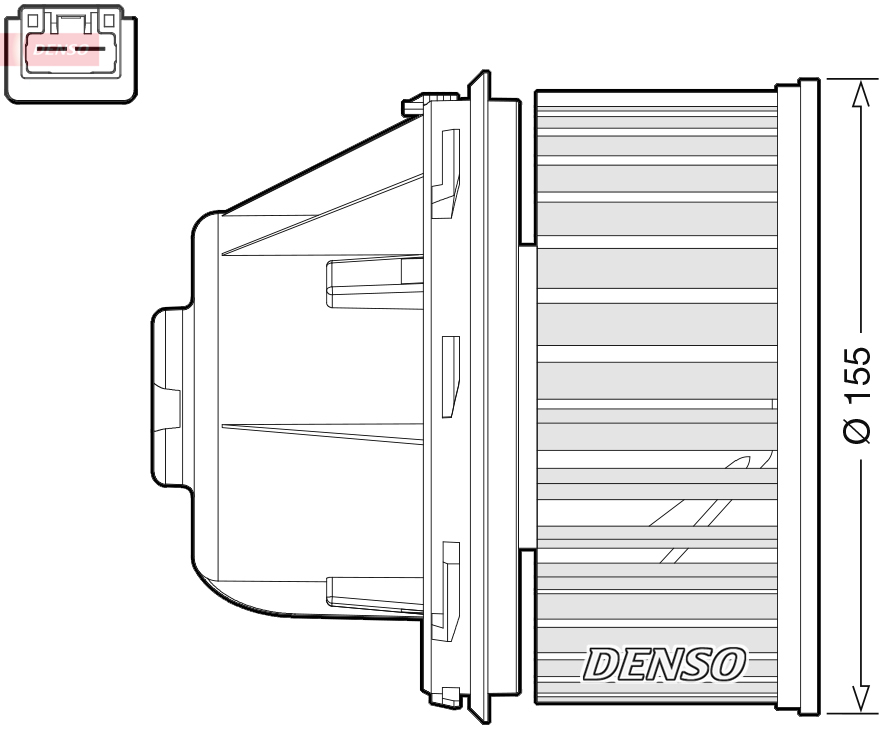 DENSO DEA10053 Ventilatore abitacolo-Ventilatore abitacolo-Ricambi Euro