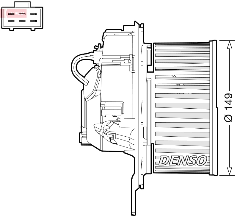 DENSO DEA32005 Ventilatore abitacolo-Ventilatore abitacolo-Ricambi Euro