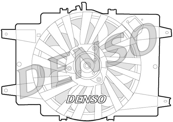 DENSO DER01008 Ventola, Raffreddamento motore-Ventola, Raffreddamento motore-Ricambi Euro