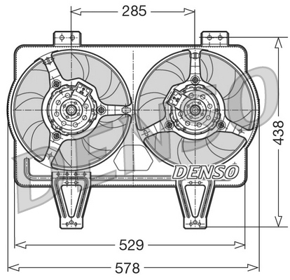 DENSO DER01016 Ventola, Raffreddamento motore