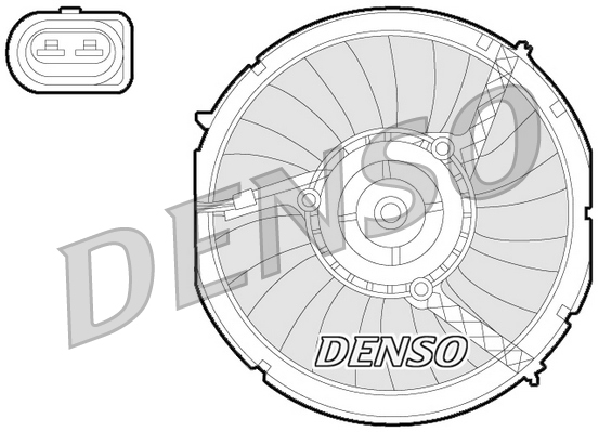 DENSO DER02003 Ventola, Raffreddamento motore-Ventola, Raffreddamento motore-Ricambi Euro