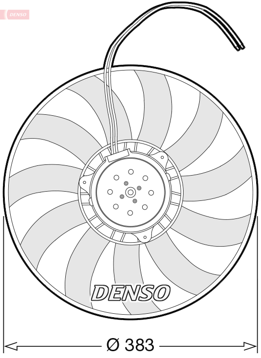 DENSO DER02007 Ventola, Raffreddamento motore