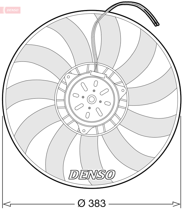 DENSO DER02009 Ventola, Raffreddamento motore