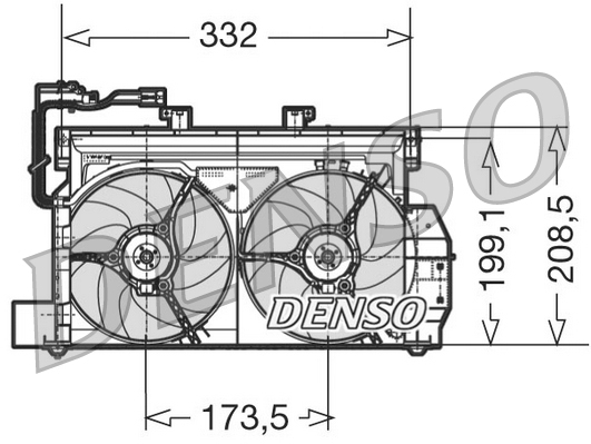 DENSO DER07001 Ventola, Raffreddamento motore-Ventola, Raffreddamento motore-Ricambi Euro