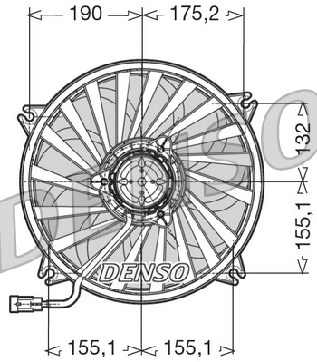 DENSO DER07005 Větrák,...