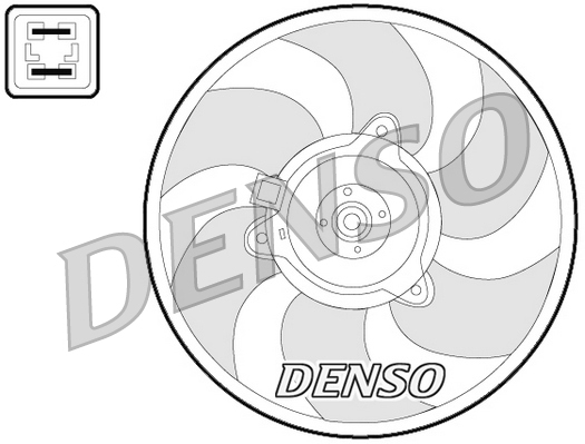 DENSO DER07008 Ventola, Raffreddamento motore