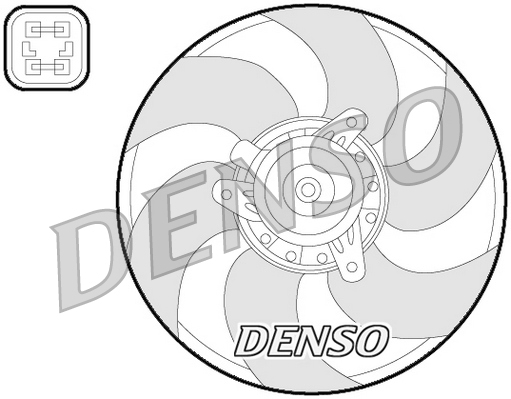 DENSO DER07009 Ventola, Raffreddamento motore-Ventola, Raffreddamento motore-Ricambi Euro