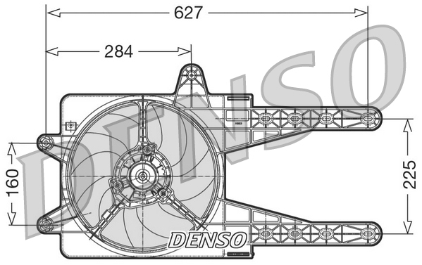 DENSO DER09013 Ventola, Raffreddamento motore-Ventola, Raffreddamento motore-Ricambi Euro