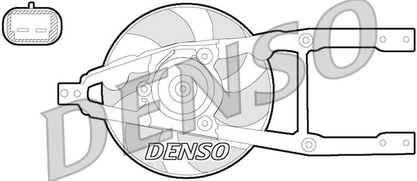 DENSO DER09055 Ventola, Raffreddamento motore-Ventola, Raffreddamento motore-Ricambi Euro