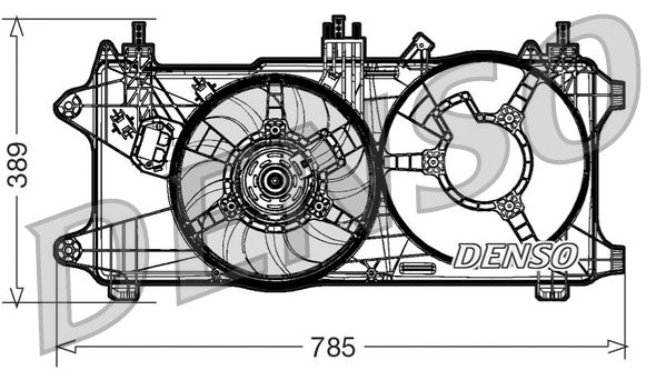 DENSO DER09084 Větrák,...