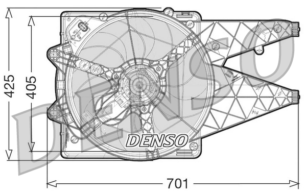 DENSO DER09101 Větrák,...