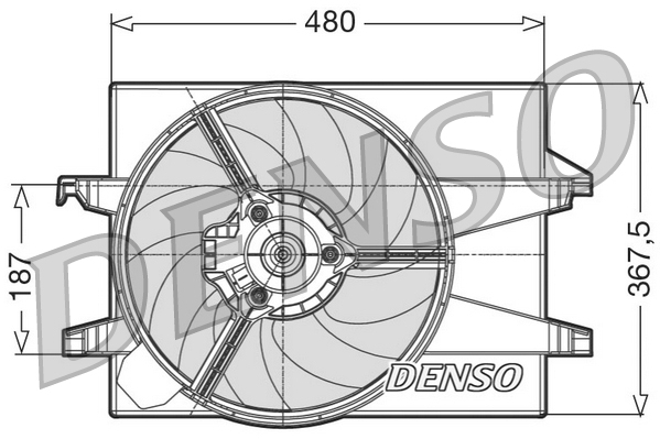 DENSO DER10002 Ventola, Raffreddamento motore