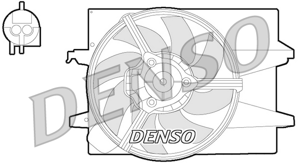 DENSO DER10004 Ventola, Raffreddamento motore-Ventola, Raffreddamento motore-Ricambi Euro
