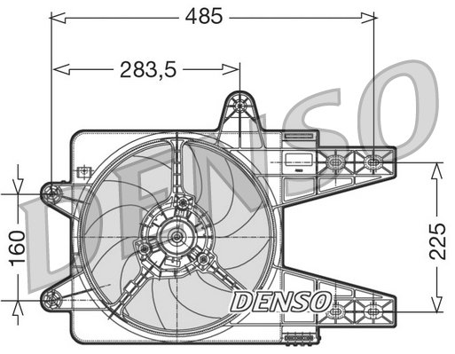 DENSO DER13003 Ventola, Raffreddamento motore-Ventola, Raffreddamento motore-Ricambi Euro