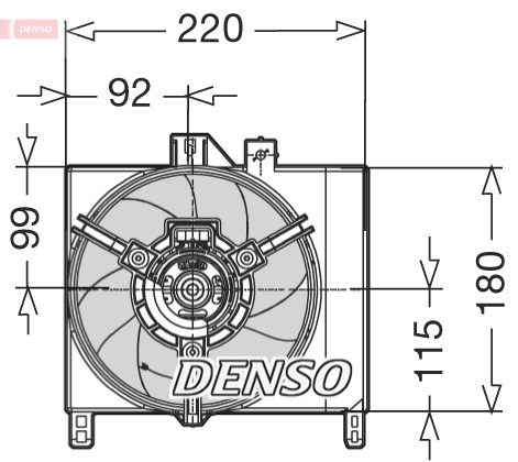 DENSO DER16003 Ventola, Raffreddamento motore-Ventola, Raffreddamento motore-Ricambi Euro