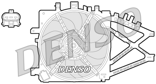 DENSO DER20014 Větrák,...